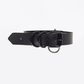 Love In Leather Faux Leather Collar With Black Metal Hardware