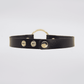 Love In Leather Faux Leather Choker Collar With 40mm O-Ring