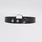 Love In Leather Faux Leather Choker Collar With 40mm O-Ring