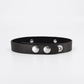 Love In Leather 'SLAVE' Diamanté Word Thin Leather Collar