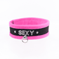 Love In Leather 'SEXY' Diamanté Word Soft & Fluffy Collar