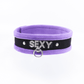 Love In Leather 'SEXY' Diamanté Word Soft & Fluffy Collar