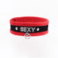 Love In Leather 'SEXY' Diamanté Word Soft & Fluffy Collar