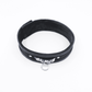 Love In Leather 'SLAVE' Diamanté Word Soft & Fluffy Collar
