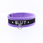 Love In Leather 'SLUT' Diamanté Word Soft & Fluffy Collar