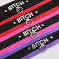 Love In Leather 'BITCH' Diamanté Word Soft & Fluffy Collar