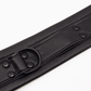 Love In Leather Faux Leather Collar & Lead Set with Matte Black Metal Hardware