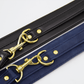 Love In Leather Faux Leather Collar & Lead Set with Gold Tone Metal Hardware