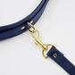 Love In Leather Faux Leather Collar & Lead Set with Gold Tone Metal Hardware
