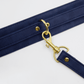 Love In Leather Faux Leather Collar & Lead Set with Gold Tone Metal Hardware