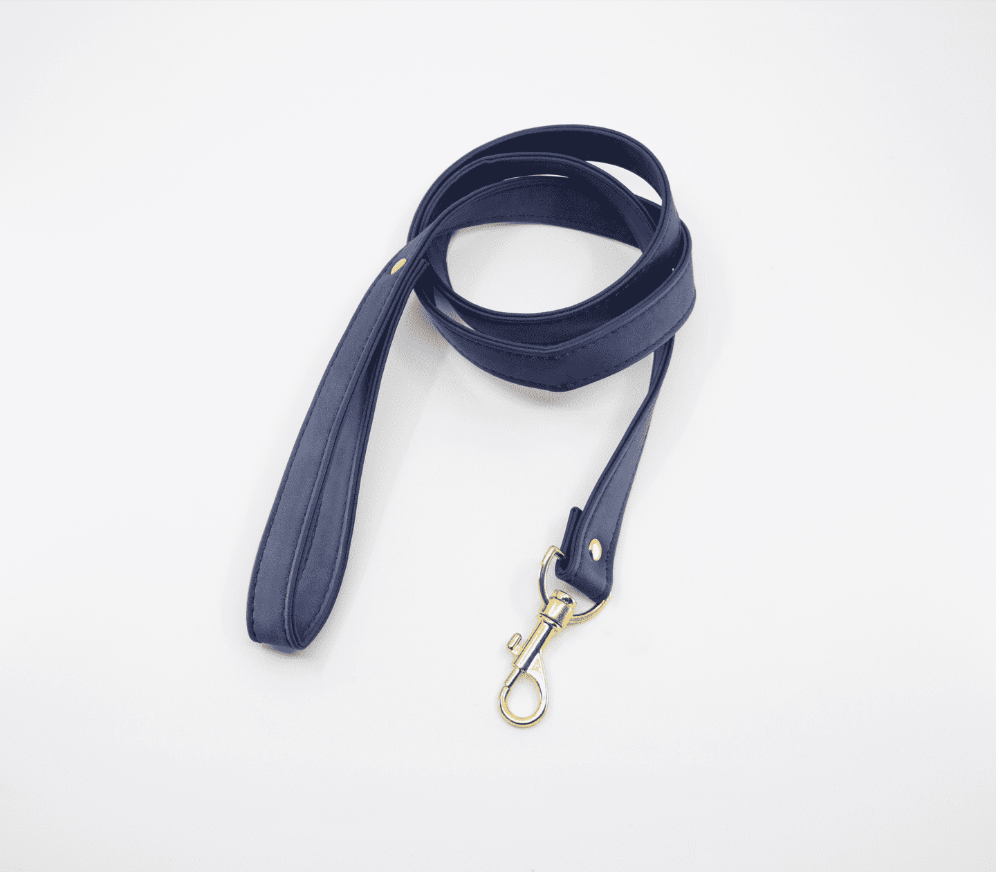 Love In Leather Faux Leather Collar & Lead Set with Gold Tone Metal Hardware