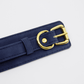 Love In Leather Faux Leather Collar & Lead Set with Gold Tone Metal Hardware