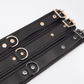 Love In Leather Leather Collar With Coloured Hardware