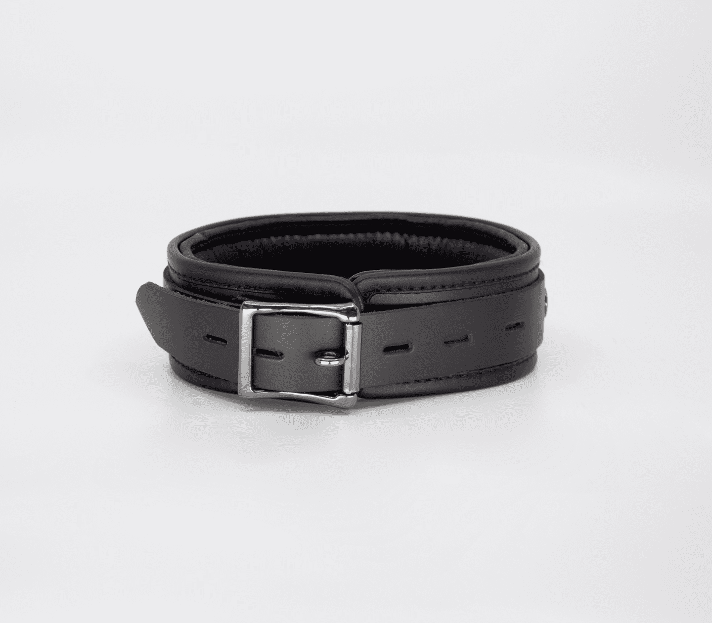 Love In Leather Leather Collar With Coloured Hardware