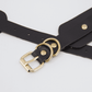 Love In Leather Faux Leather Collar With Heart Shaped Hardware