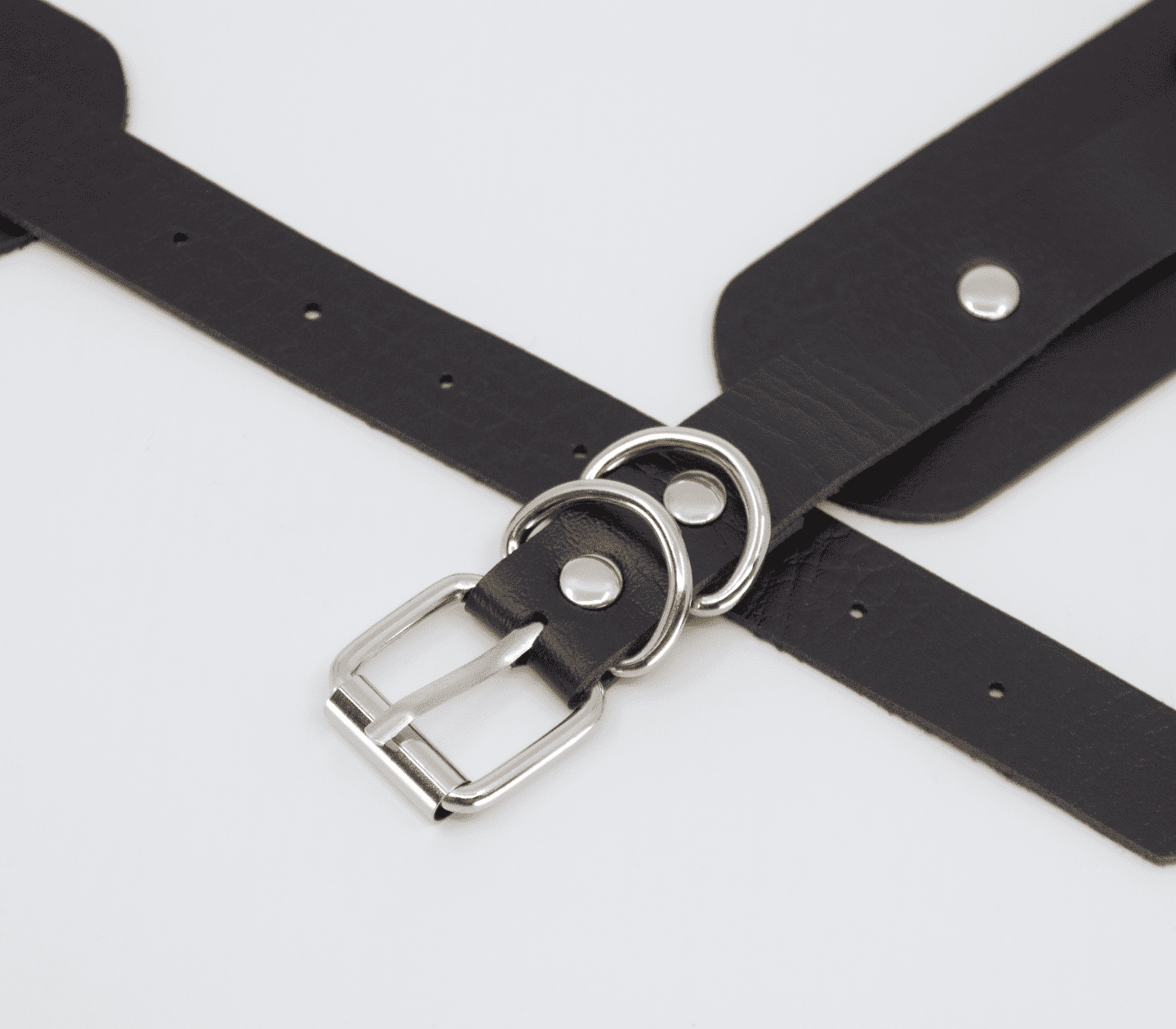 Love In Leather Faux Leather Collar With Functional Heart Padlock Pendant