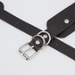 Love In Leather Faux Leather Collar With Heart Shaped Hardware