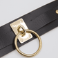 Love In Leather Faux Leather Collar With Buckle Closure With Double Keeper