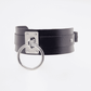 Love In Leather Faux Leather Collar With Buckle Closure With Double Keeper