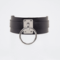 Love In Leather Faux Leather Collar With Buckle Closure With Double Keeper