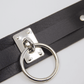 Love In Leather Faux Leather Collar With Buckle Closure With Double Keeper