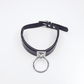Love In Leather Faux Leather Collar With Buckle Closure With Double Keeper