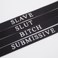 Love In Leather Silicone ‘SLUT’ Collar
