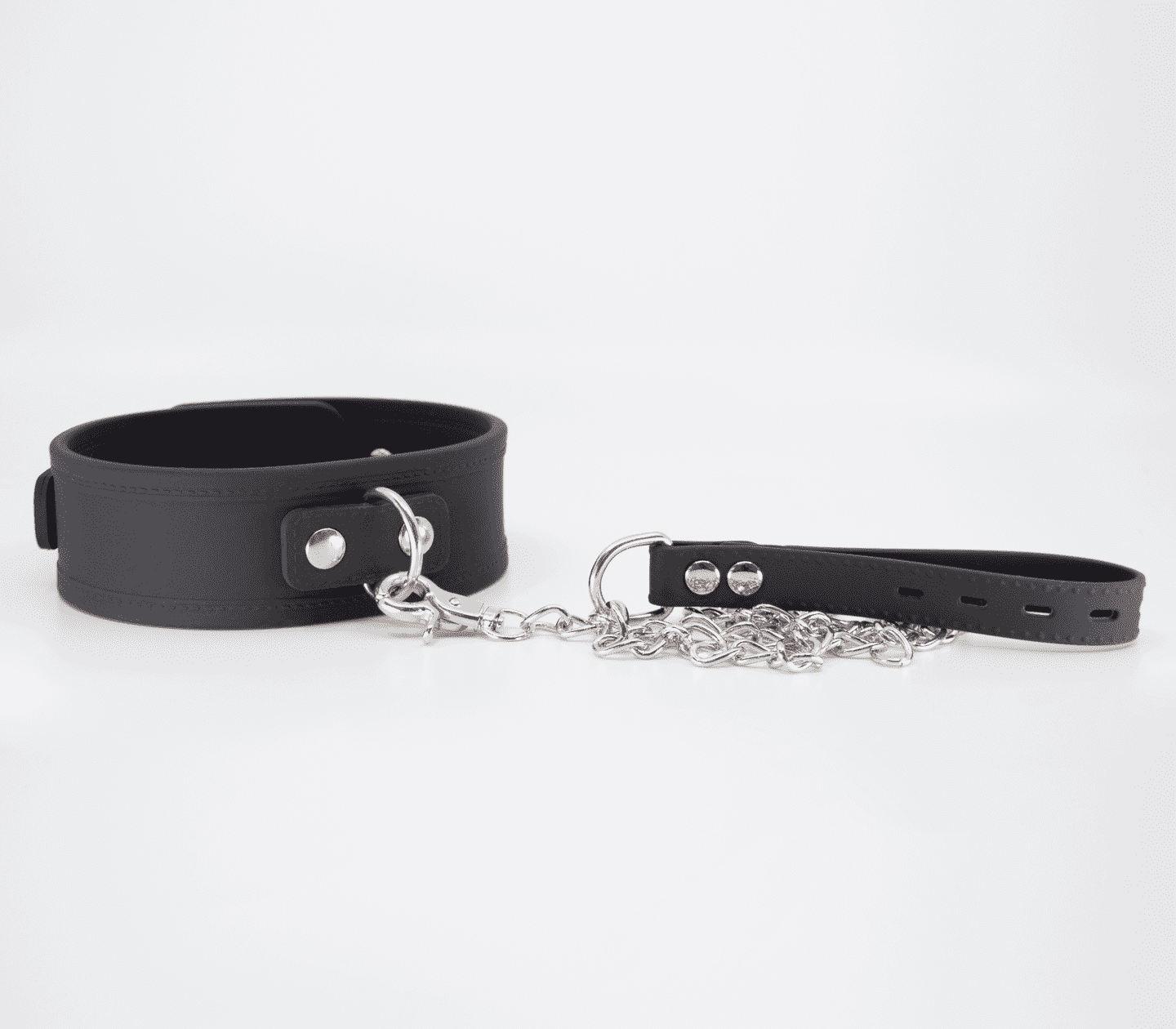 Love In Leather Silicone Collar & Lead Set