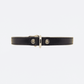 Love In Leather Leather Collar With Heart Buckle