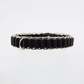 Love In Leather Chain Link & Leather Woven Collar & Lead Set