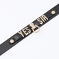 Love In Leather “Yes Sir” Faux Leather Collar
