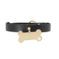 Love In Leather Faux Leather Collar With Engravable Bone