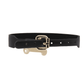Love In Leather Faux Leather Collar With Engravable Bone
