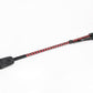 Love In Leather Braided Leather Riding Crop with Wide Leather Tab CRO009