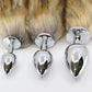 Love In Leather FOX001 Fox Tail Butt Plug - MULTIPLE COLOURS