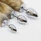 Love In Leather FOX003 Fox Tail Butt Plug - MULTIPLE COLOURS
