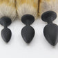 Love In Leather FOX004 Fox Tail Butt Plug - MULTIPLE COLOURS