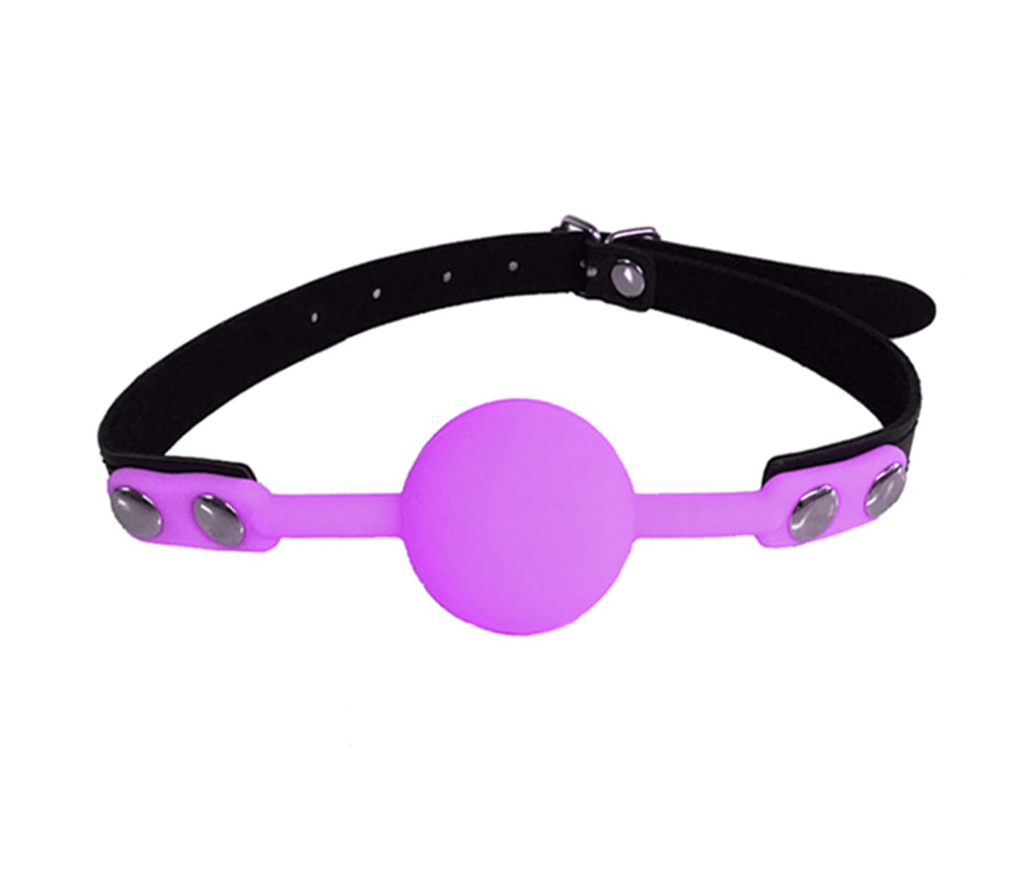 Love In Leather Faux Leather Gag With Silicone Ball GAG006