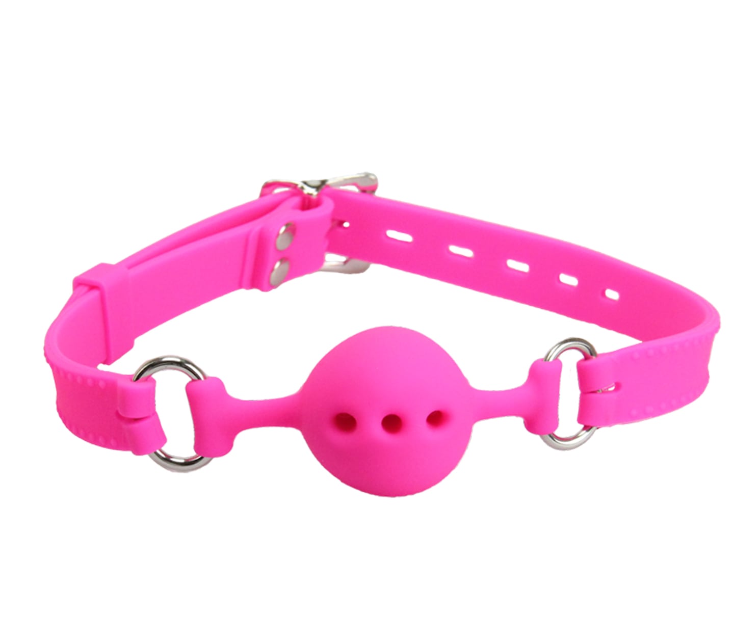 Love In Leather Silicone Bit Gag With Petite Breathable Ball GAG011A
