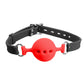 Love In Leather Silicone Bit Gag With Breathable Ball GAG011