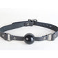 Love In Leather Leather Gag With Solid Ball & Coloured Hardware GAG048
