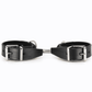 Love In Leather Classic Unlined Leather Handcuffs With Detachable Double Snap Join