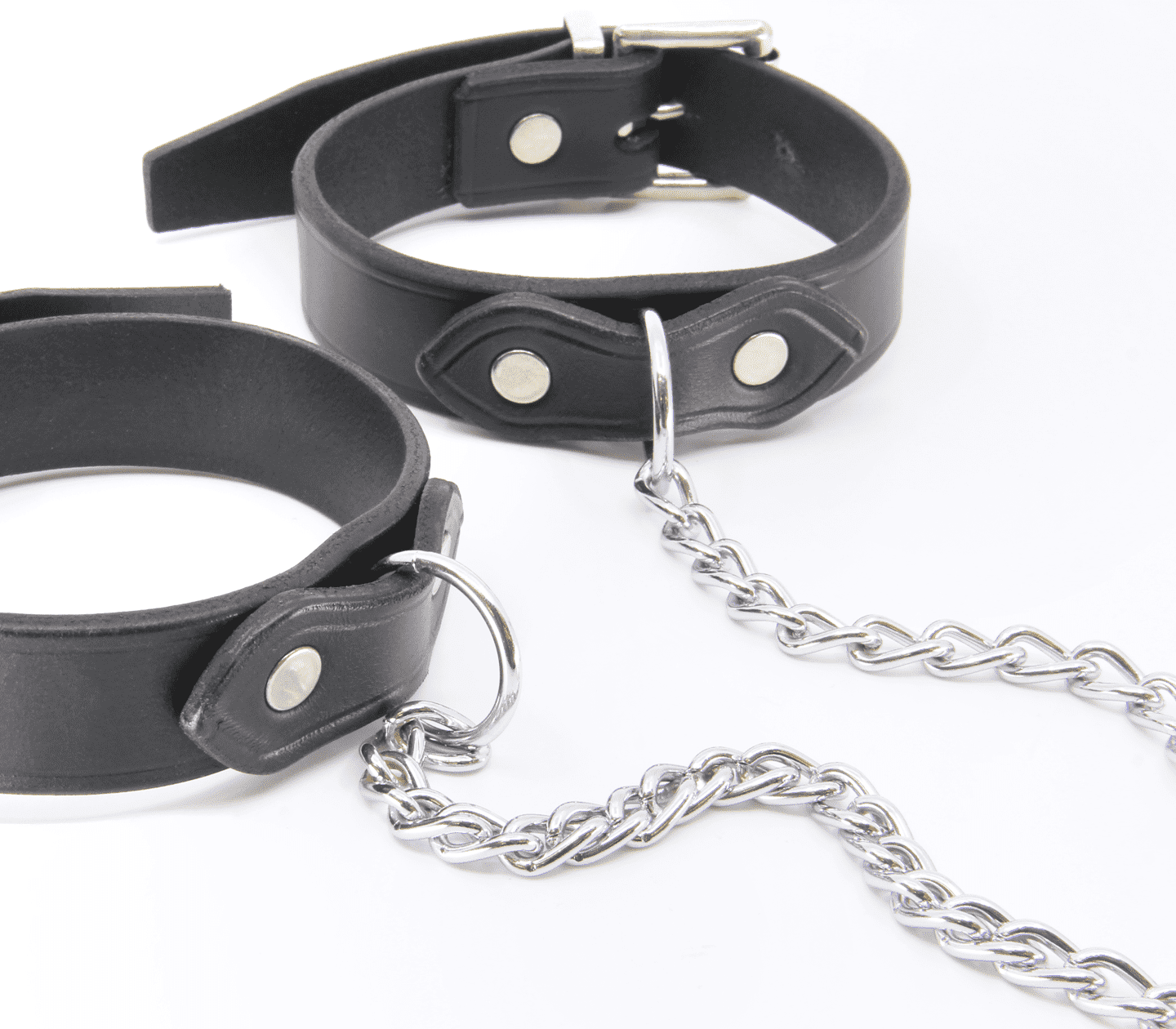 Love In Leather Classic Unlined Leather Handcuffs