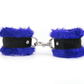 Love In Leather Soft & Fluffy Fleece Handcuffs With Suede Leather Strap