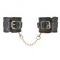 Love In Leather Premium Padded Leather Handcuffs Featuring Luxurious Coloured Hardware