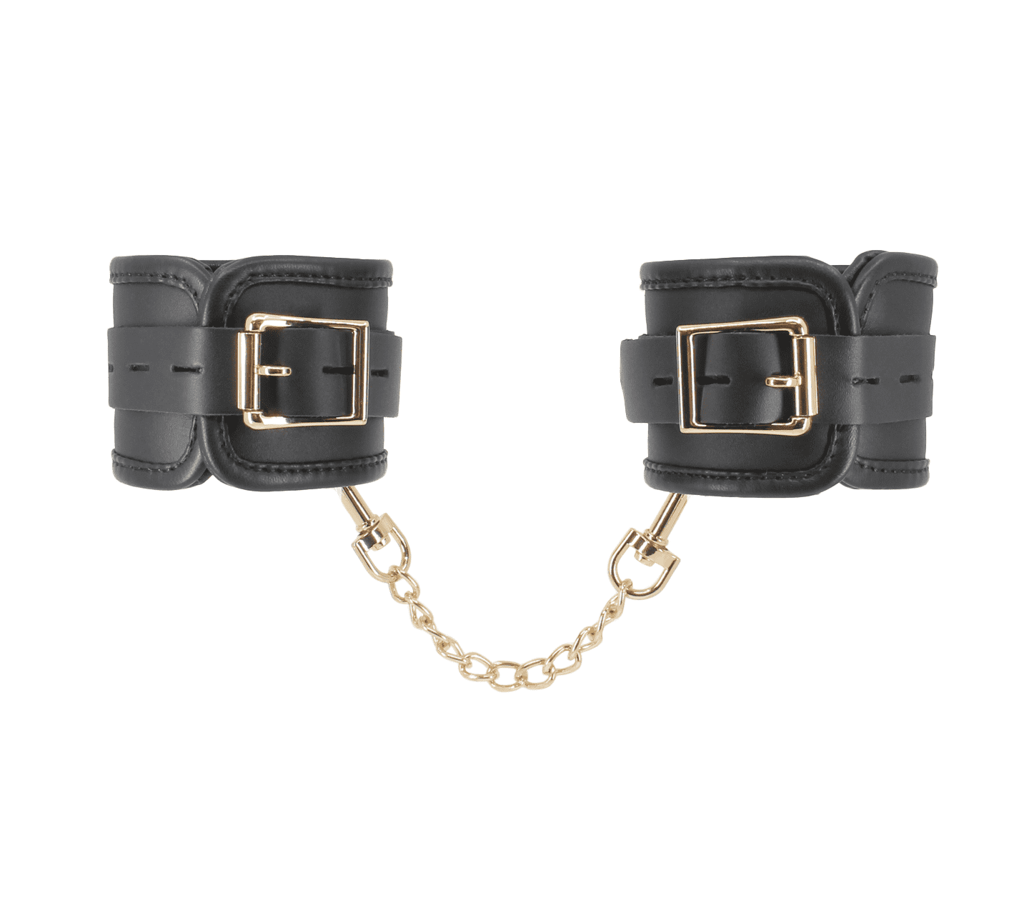 Love In Leather Premium Padded Leather Handcuffs Featuring Luxurious Coloured Hardware