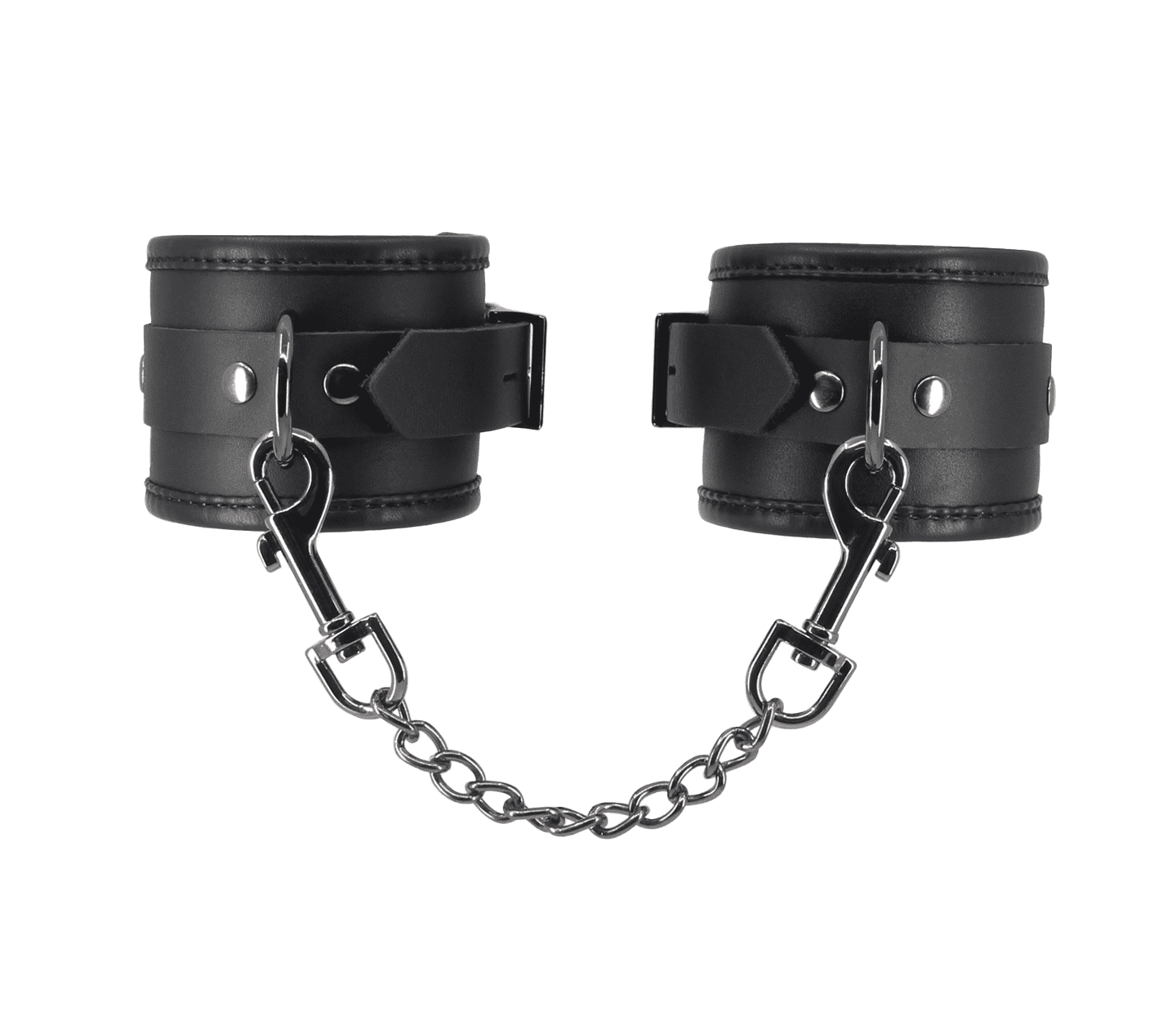 Love In Leather Premium Padded Leather Handcuffs Featuring Luxurious Coloured Hardware
