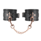 Love In Leather Premium Padded Leather Handcuffs Featuring Luxurious Coloured Hardware