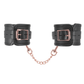 Love In Leather Premium Padded Leather Handcuffs Featuring Luxurious Coloured Hardware