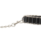 Love In Leather Striking Woven Leather & Chain Link Handcuffs